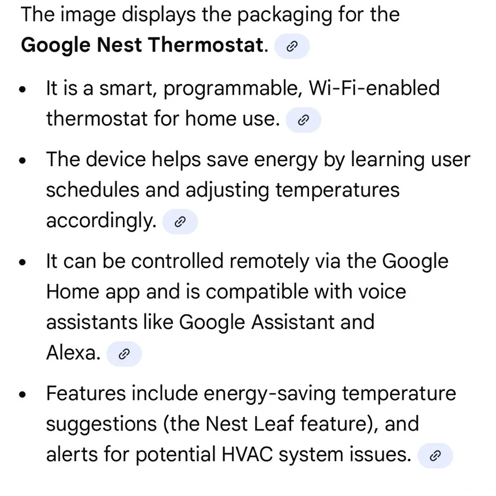 Google Smart Thermostat in White